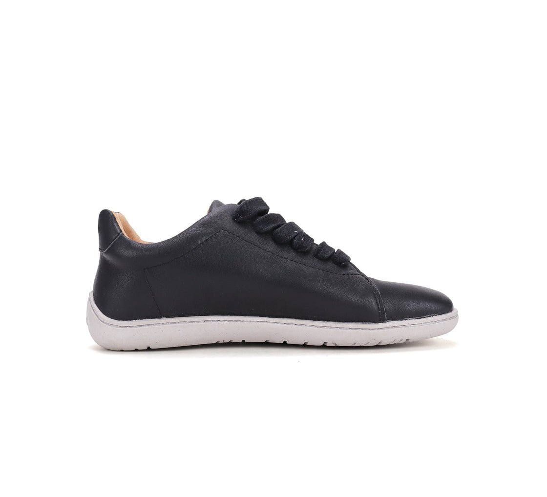 All black leather sneakers 088 - MyMara