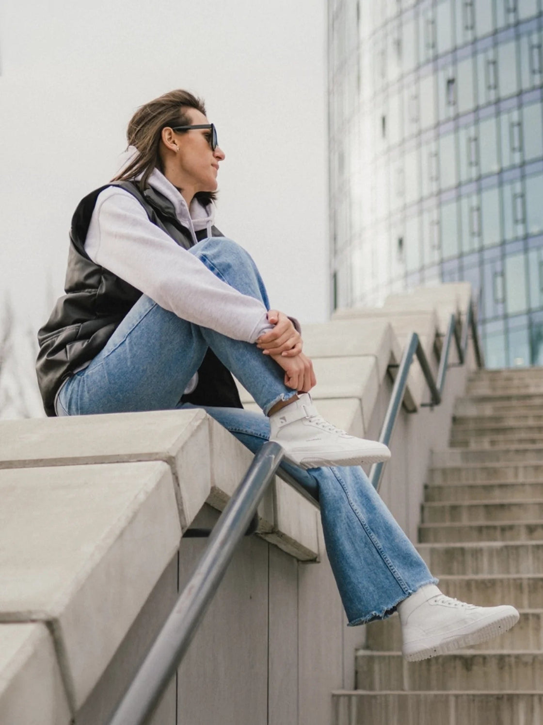 High Top Sustainable Leather Shoes - MyMara