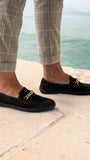 Men's Moccasins Prestage with Gold Chain Detail - MyMara