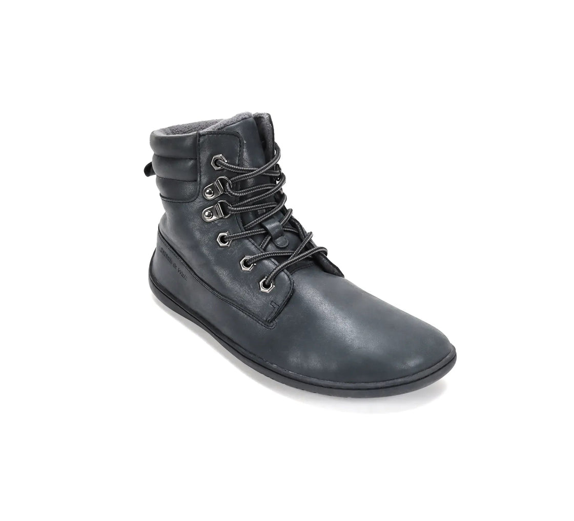 Stitch & Walk Fleece-Lined Leather Barefoot Boots - MyMara