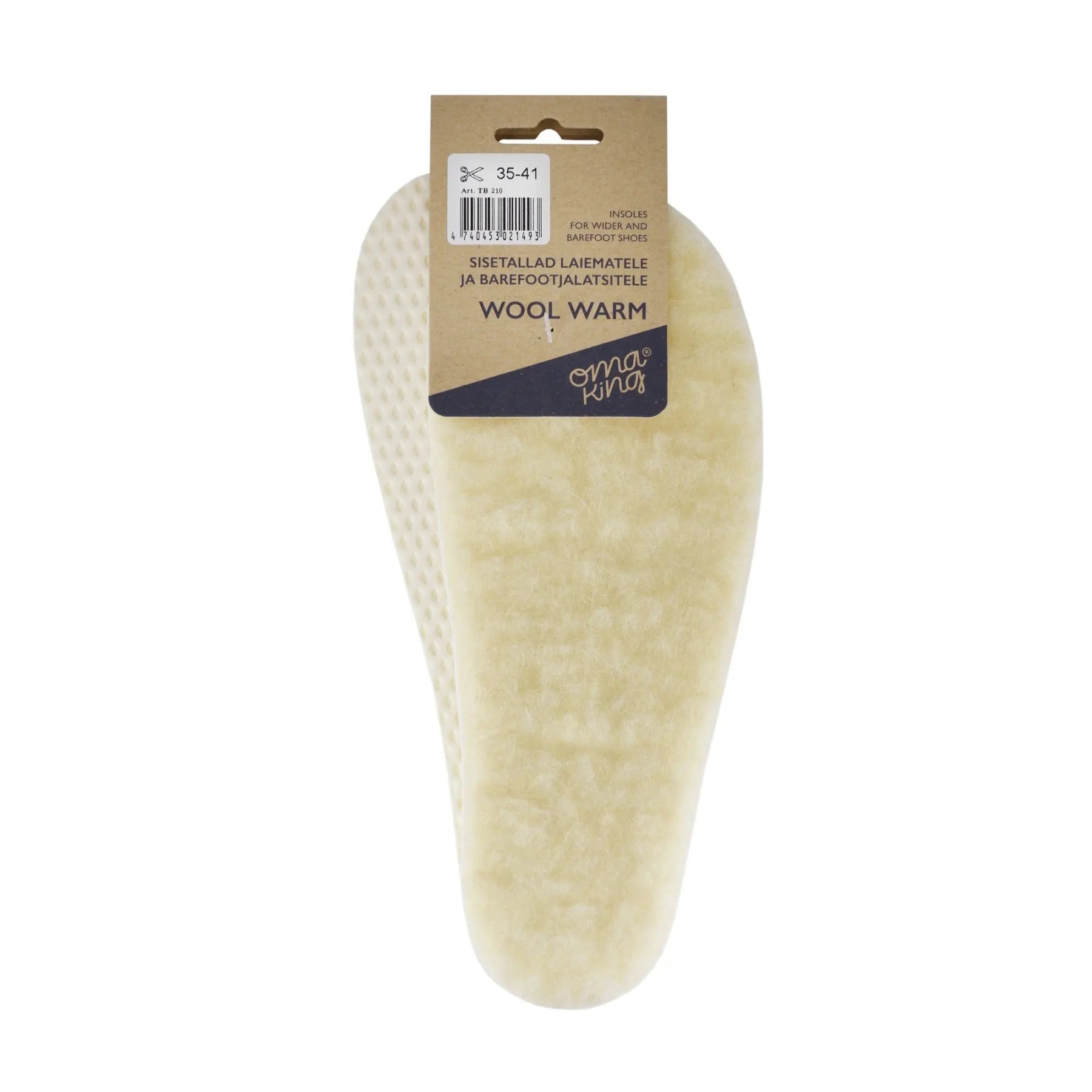 Wool warm insoles for wider and barefoot shoes - MyMara
